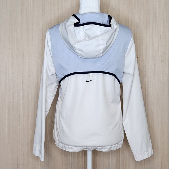 Nike Windbreaker Jacket Lightweight Zip Up White Pale Purple Women's Small - Picture 5 of 12
